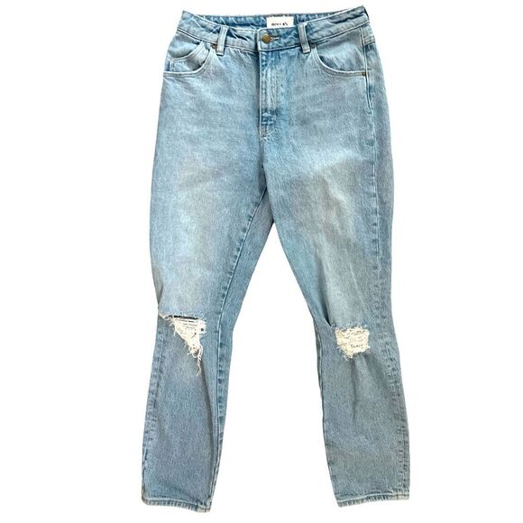 Rolla's Miller Slim Mid-High Rise Jeans Size 27 Distressed Denim - Picture 4 of 9